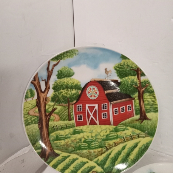 3-Vintage Sakura Brandon Plates House, Barns Country Life Warren Kimble - Picture 5 of 6